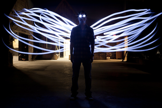 Illustration for article titled Light Paintings That Make the Real World Look like Tron